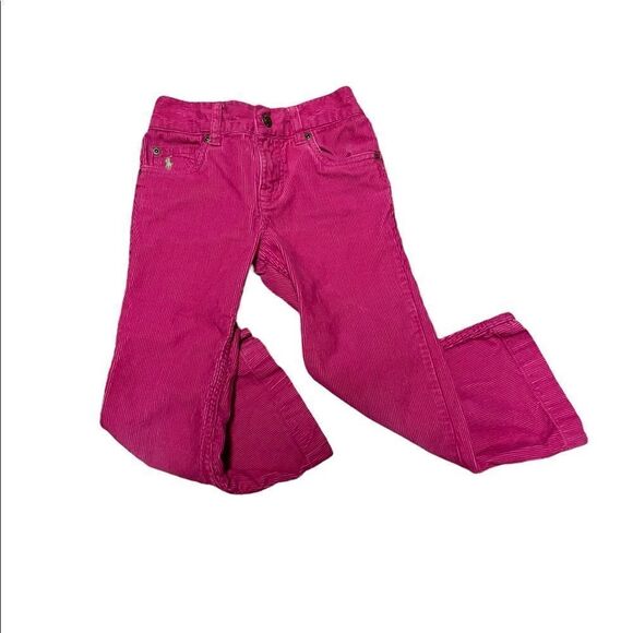 Ralph Lauren Fuchsia Pink Corduroy Jeans Girls Size 5 - Picture 9 of 15